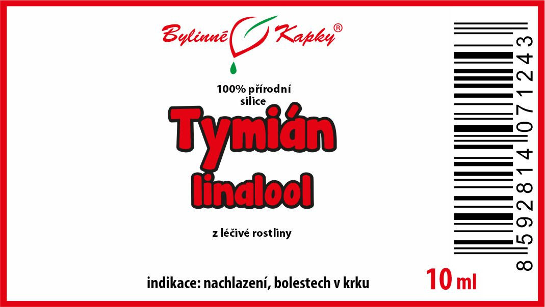 Tymián linalool - 100% přírodní silice - esenciální (éterický) olej 10 ml