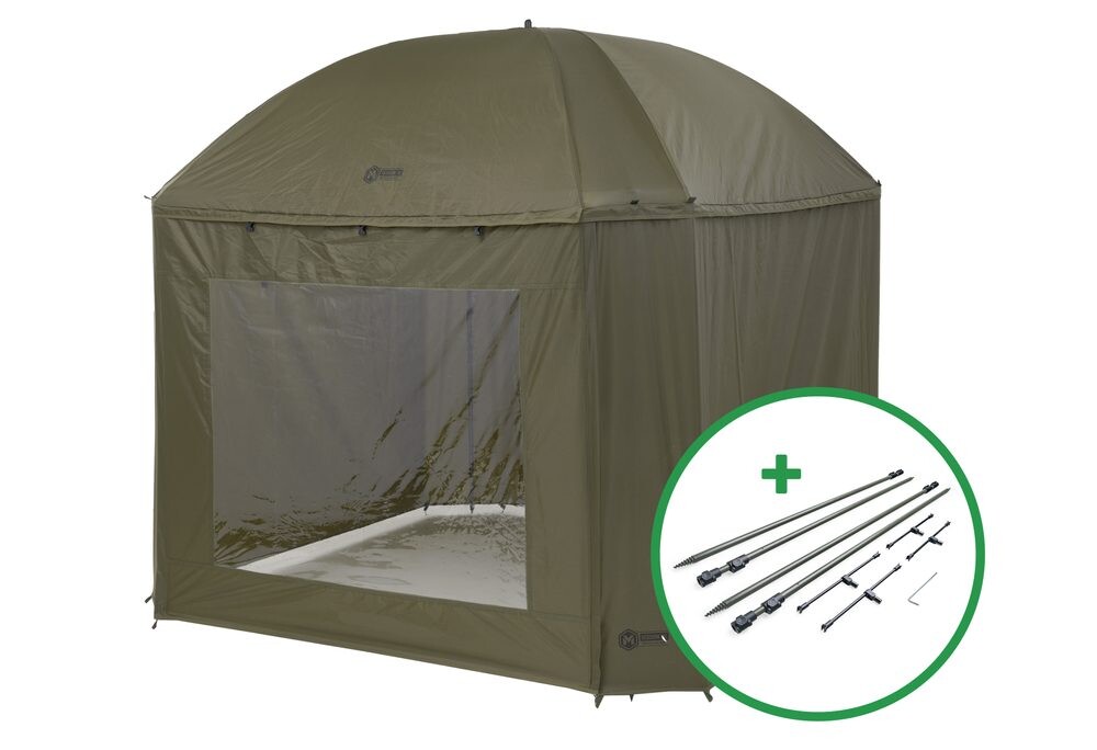 Mivardi Deštník Session Umbrella XL + Sada Stabilizačních tyčí Hardcore Session