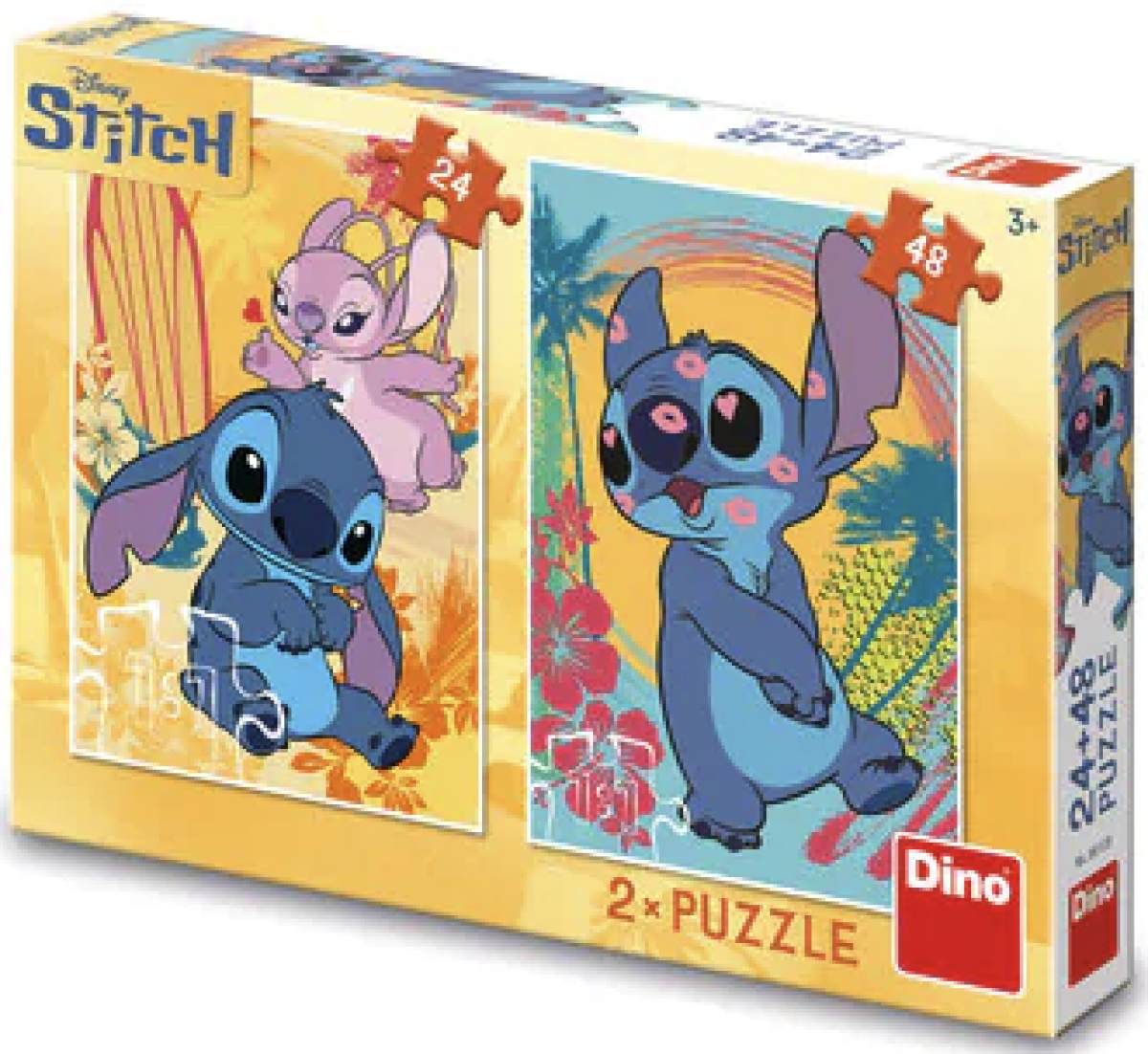 Puzzle 24+48 Zamilovaný Stitch - -