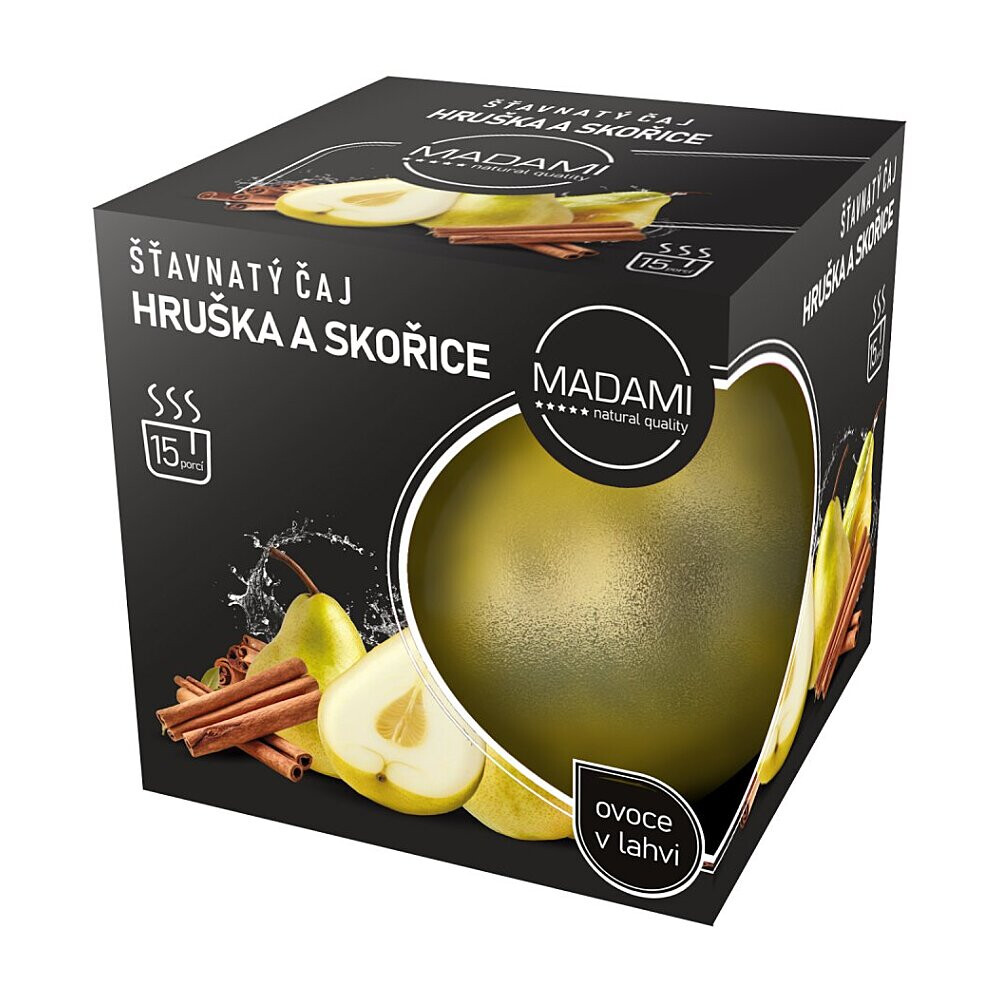 MADAMI Šťavnatý čaj hruška a skořice 500 g, poškozený obal