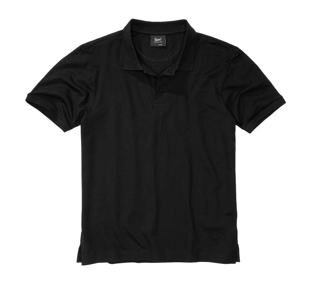 Polokošile Brandit Pique Short - černá,