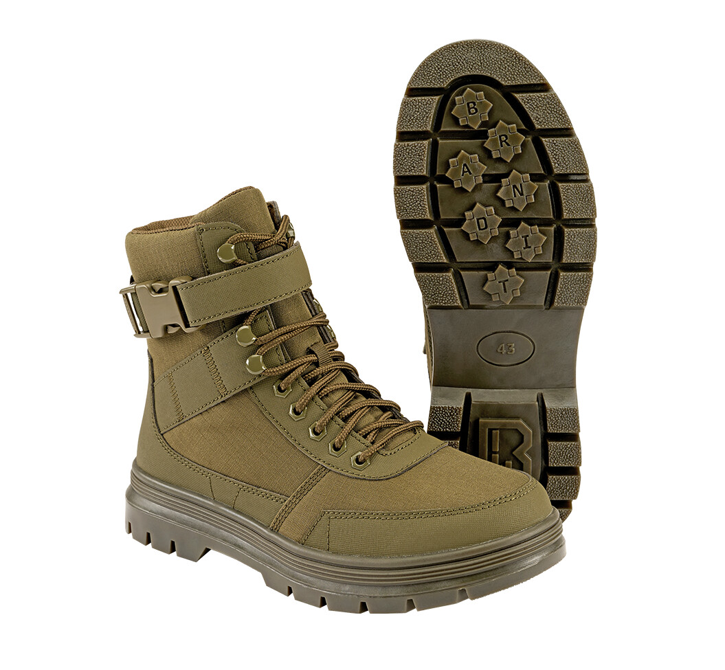 Boty taktické Brandit Tactical Boots Buckle 8 - olivové,