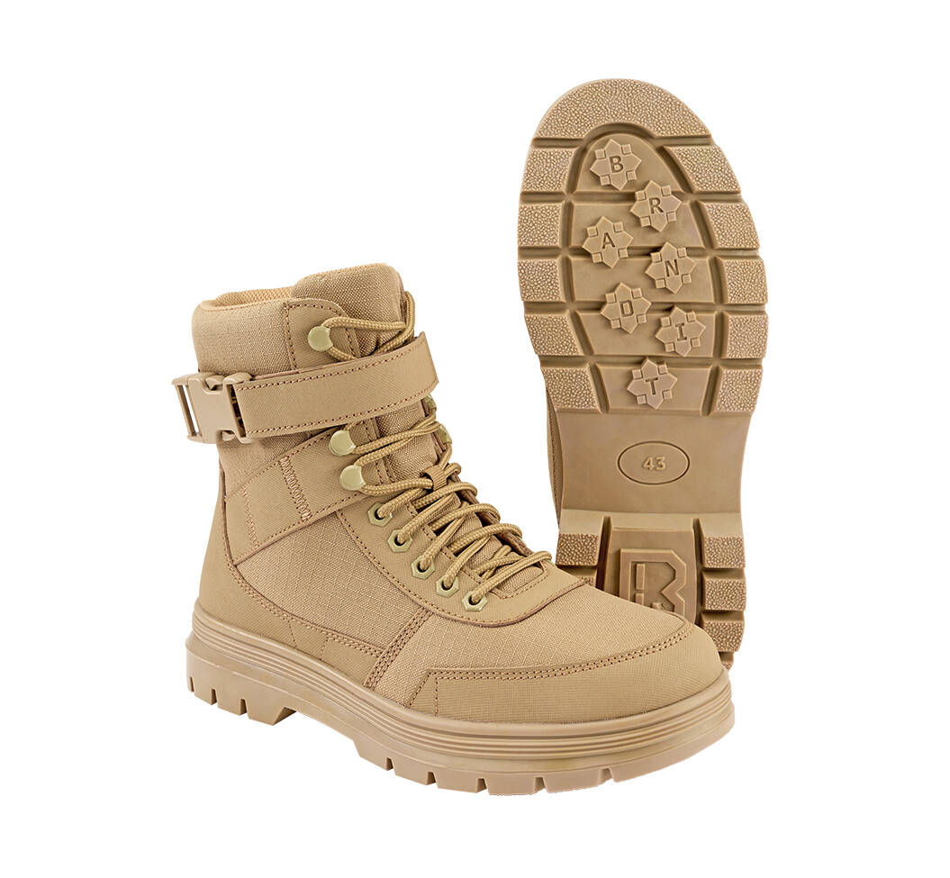 Boty taktické Brandit Tactical Boots Buckle 8 - béžové,