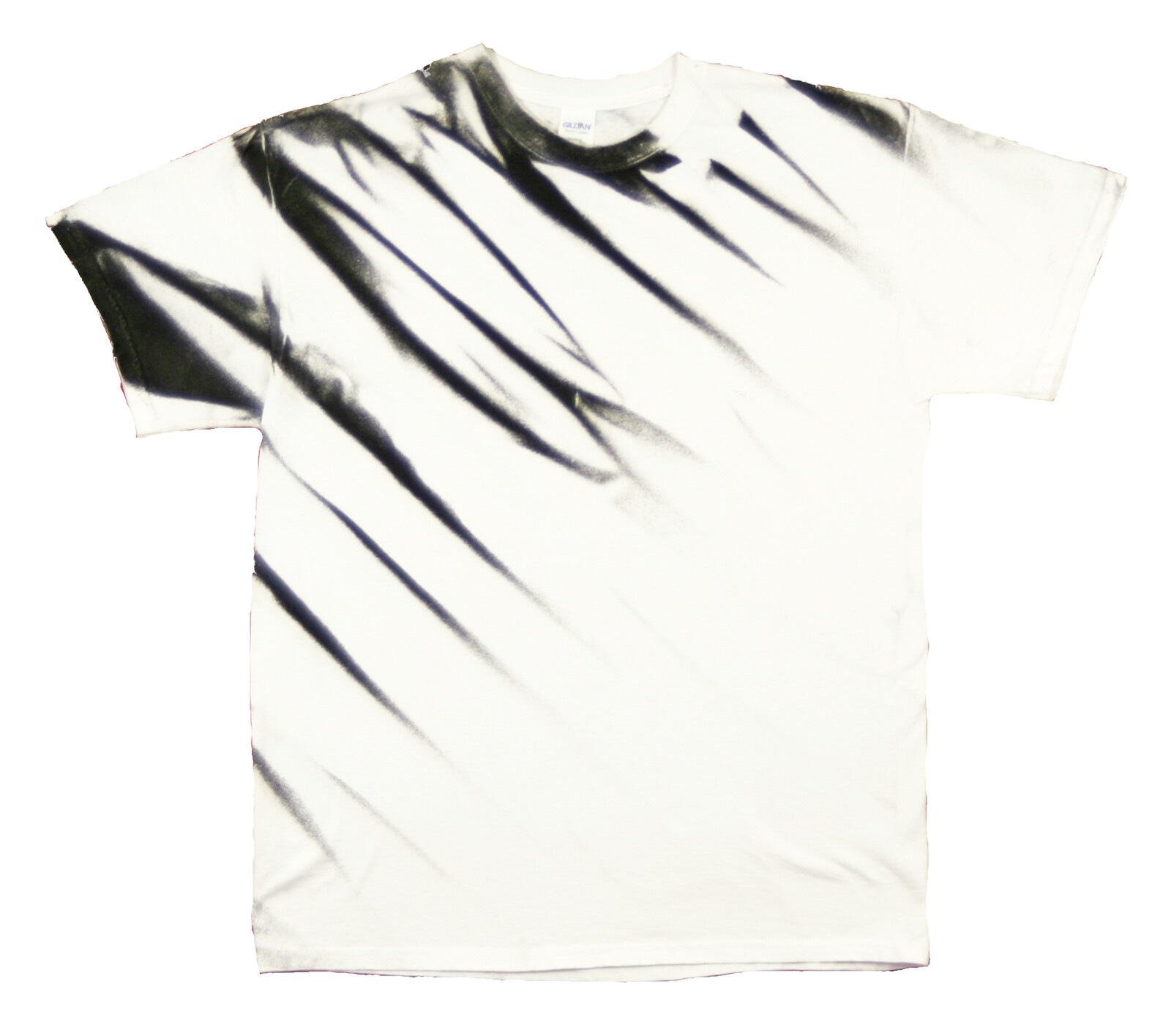 Tričko unisex The Mountain graffiti design Eclipse - bílé-černé,