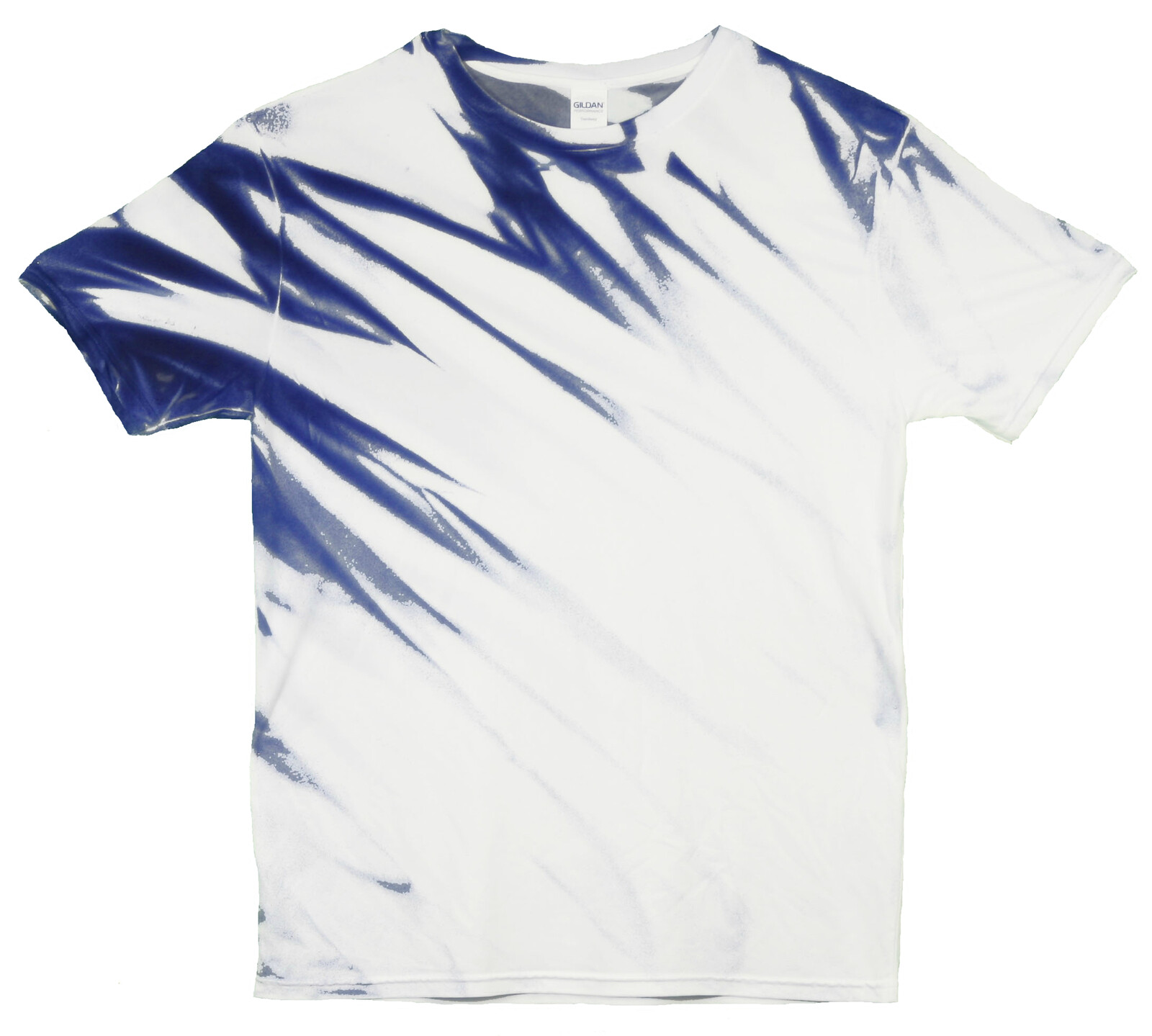 Tričko unisex The Mountain graffiti design Eclipse - bílé-navy,