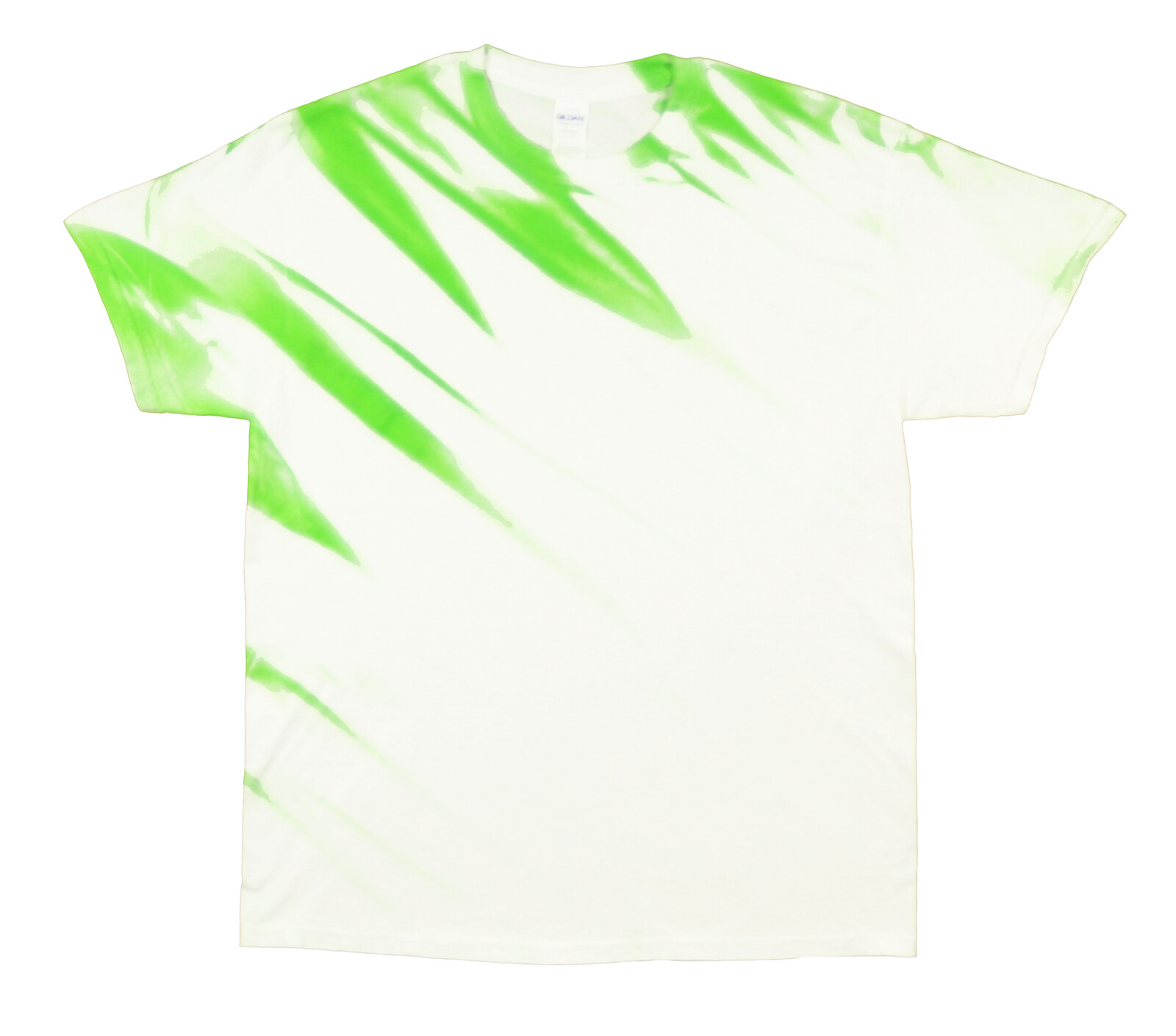 Tričko unisex The Mountain graffiti design Eclipse - bílé-zelené,