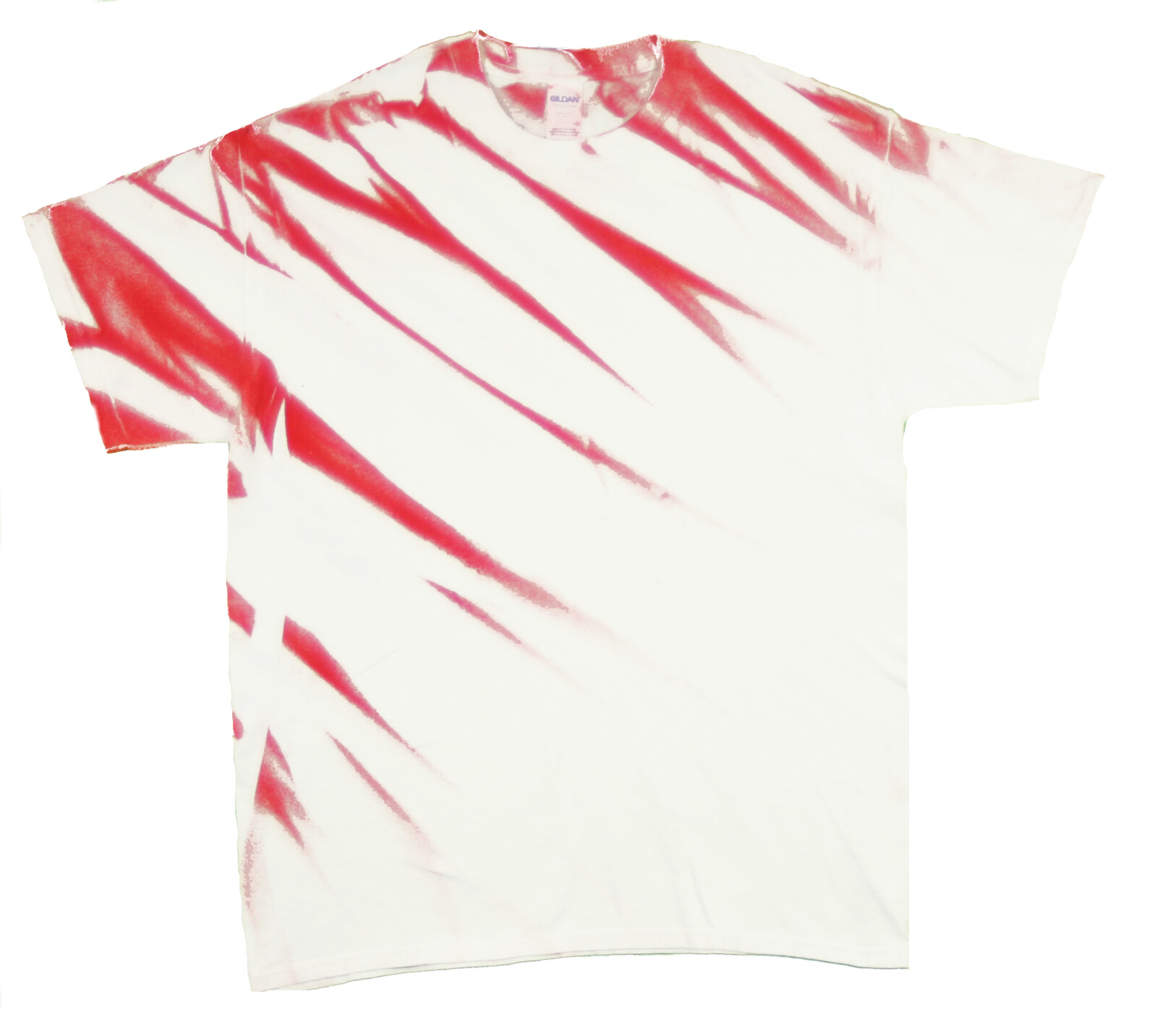 Tričko unisex The Mountain graffiti design Eclipse - bílé-červené,