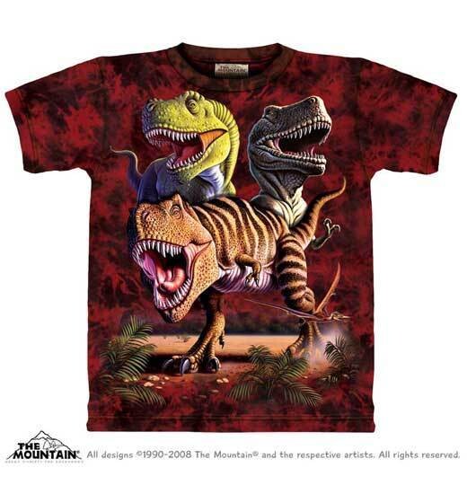 Tričko unisex The Mountain Rex Collage - červené,