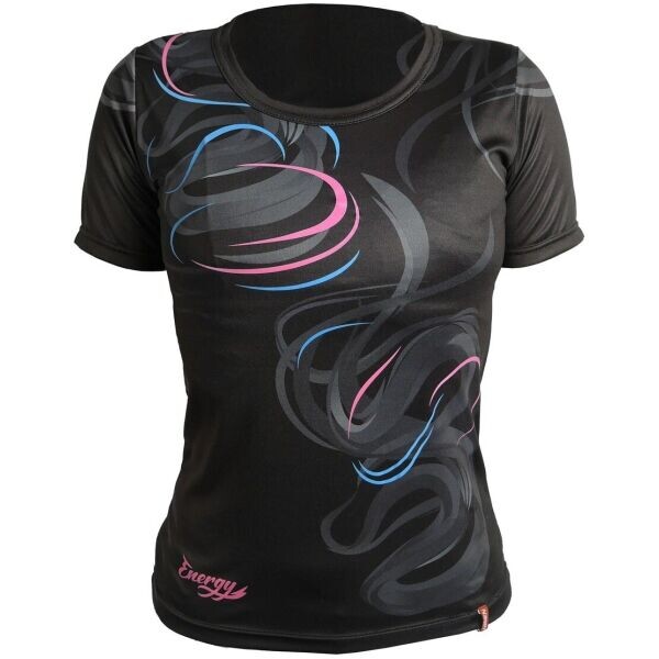 HAVEN ENERGY CRAZY SHORT Dámský dres s krátkých rukávem, černá, velikost