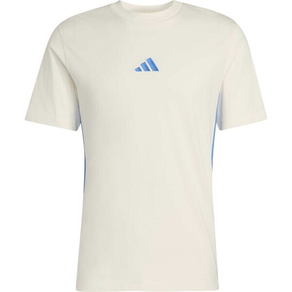 adidas 3-STRIPES SJ TEE Pánské triko, béžová, velikost