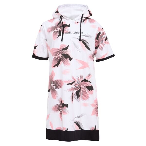 Russell Athletic DRESS HOODIE Dámské šaty, bílá, velikost