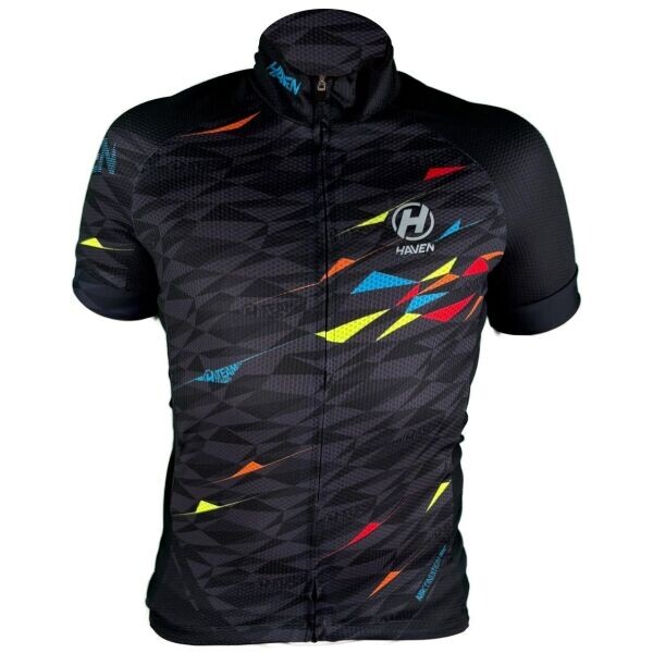 HAVEN SINGLETRAIL KID NEO Dětský cyklistický dres, černá, velikost