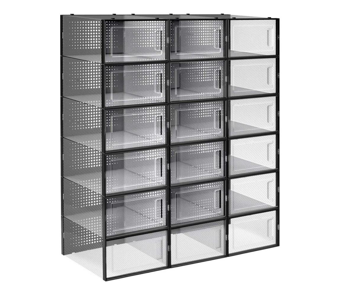 Modulární regál s přihrádkami BOXIFY černá LSP18SBKV1