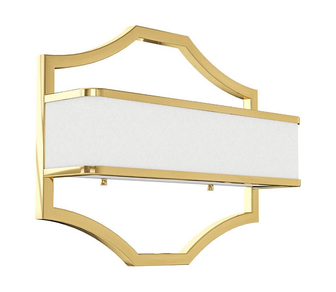 Open Design OR84832 - Nástěnné svítidlo GERDO 2xE14/12W/230V zlatá/bílá OR84832