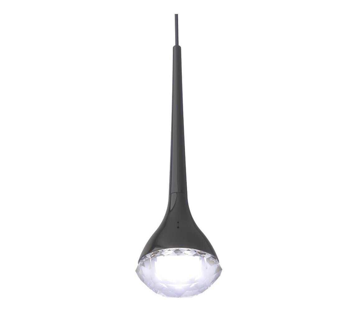 Open Design OR84795 - LED Lustr na lanku CRIMA LED/7W/230V černá OR84795