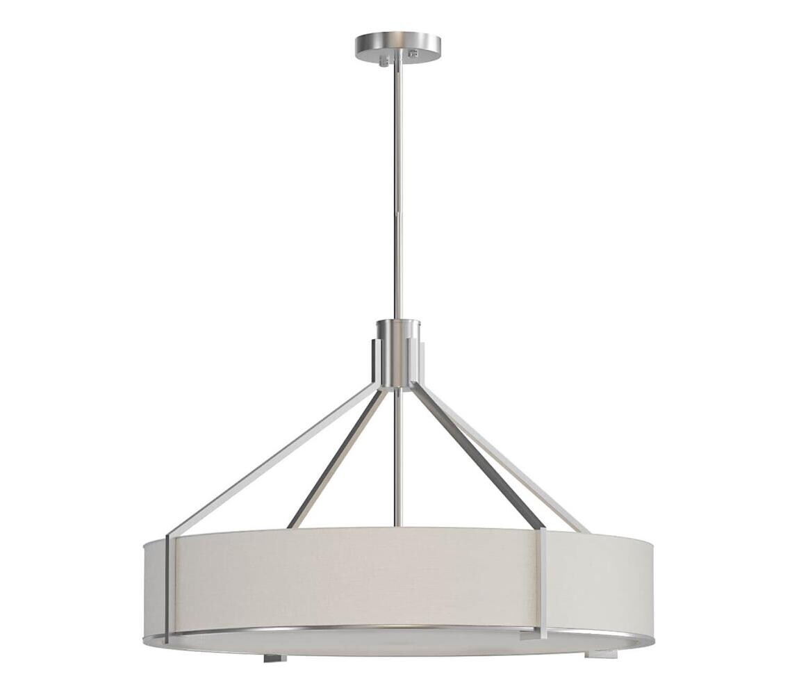 Open Design OR85655-Lustr na tyči DORETTO 6xE27/15W/230V pr. 70 cm m. chrom/bílá OR85655