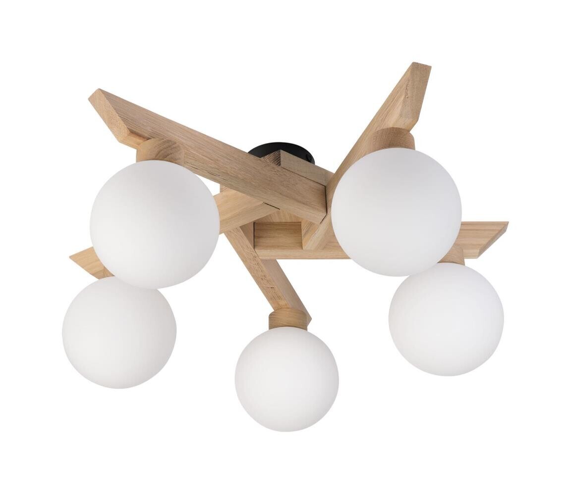 Přisazený lustr ANTONIO 5xG9/5W/230V dub/bílá LM-5.128/DĄB