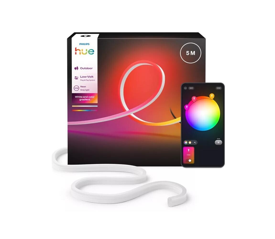 Philips -LED RGBW Stmív. venkov. pásek Hue NEON 5m LED/30W/230V 2200-6500K IP67 872110308873400