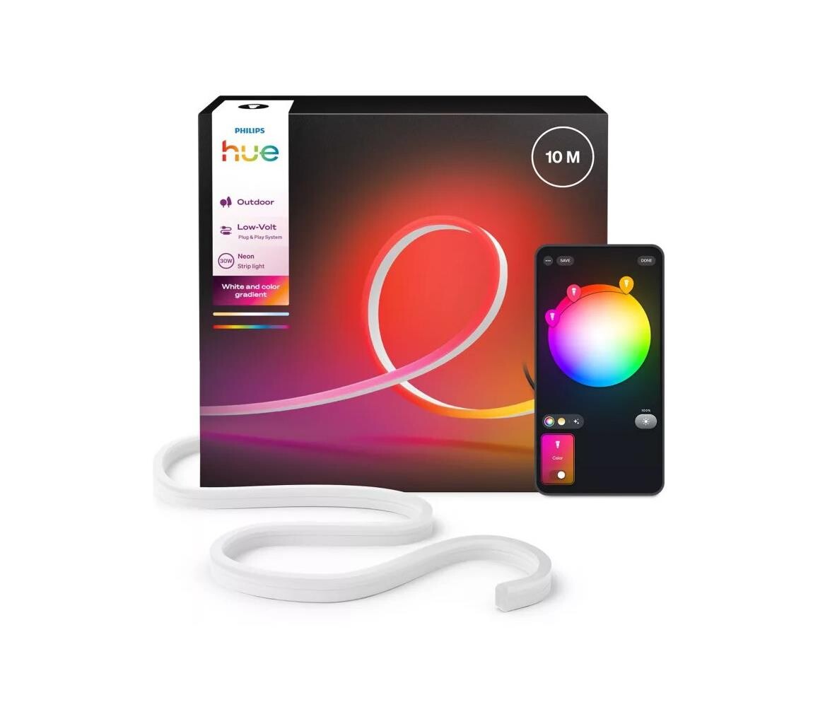 Philips -LED RGBW Stmív. venkov. pásek Hue NEON 10m LED/30W/230V 2200-6500K IP67 872110308885700