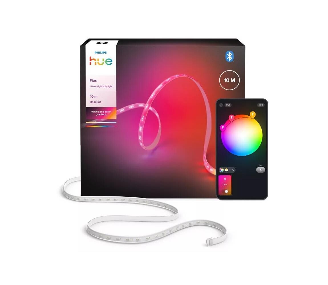 Philips - LED RGBW Stmívatelný pásek Hue FLUX 10m LED/60W/230V 2200-6500K 872110308851200
