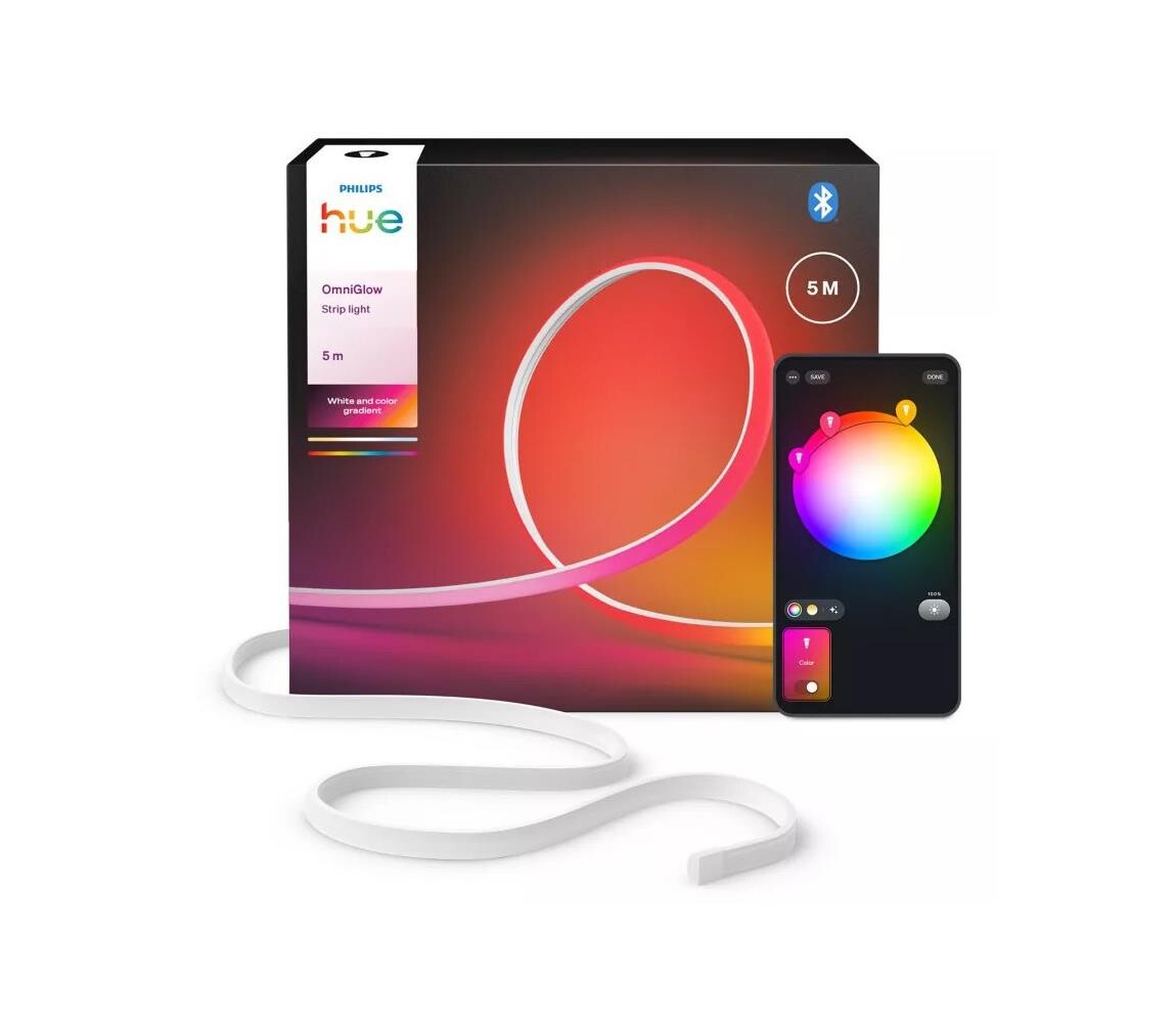 Philips - LED RGBW Stmívatelný pásek Hue OMNIGLOW 5m LED/60W/230V 2200-6500K 872110308943400