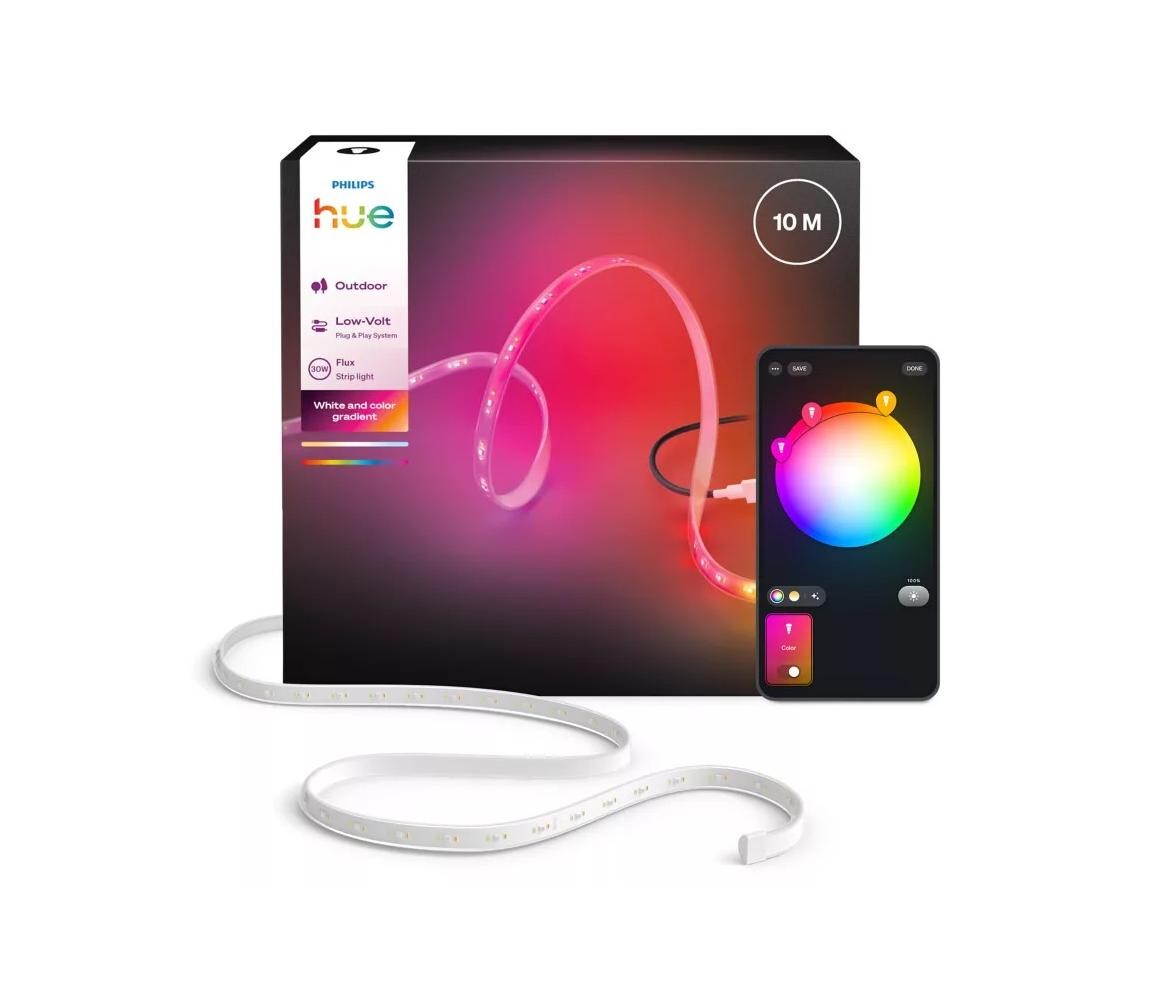 Philips -LED RGBW Stmív. venkov. pásek Hue FLUX 10m LED/30W/230V 2200-6500K IP67 872110308921200