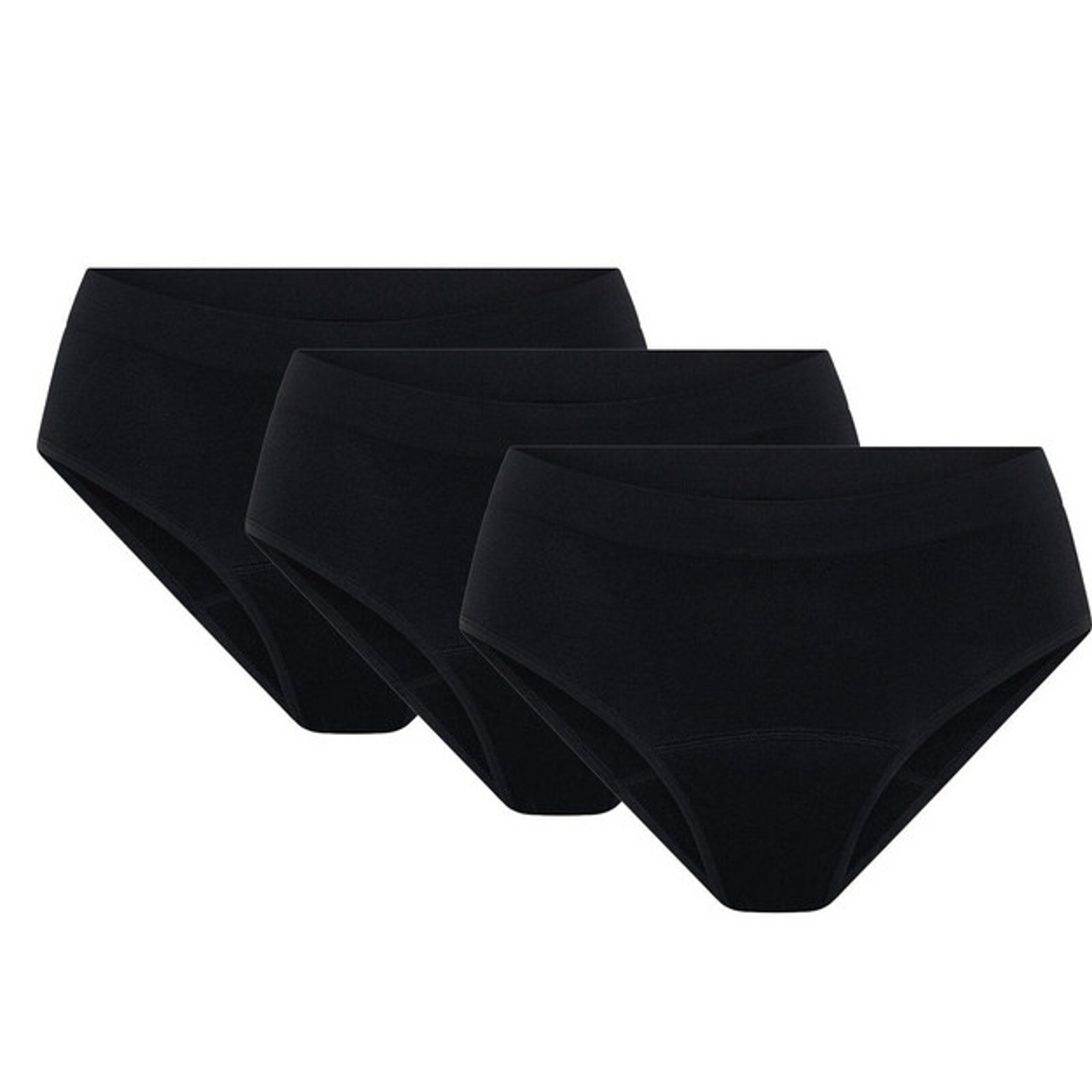 3PACK menstruační kalhotky Modibodi Soft Stretch Seamless Bikini Brief Moderate (3MKMSSSBBM) 40/42