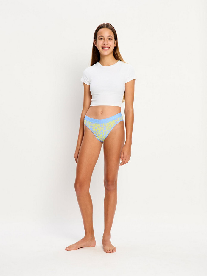 Dívčí menstruační kalhotky Modibodi Teen Hipster Bikini Moderate Groovy Green (DMKMTHBMGG) 16-18 let