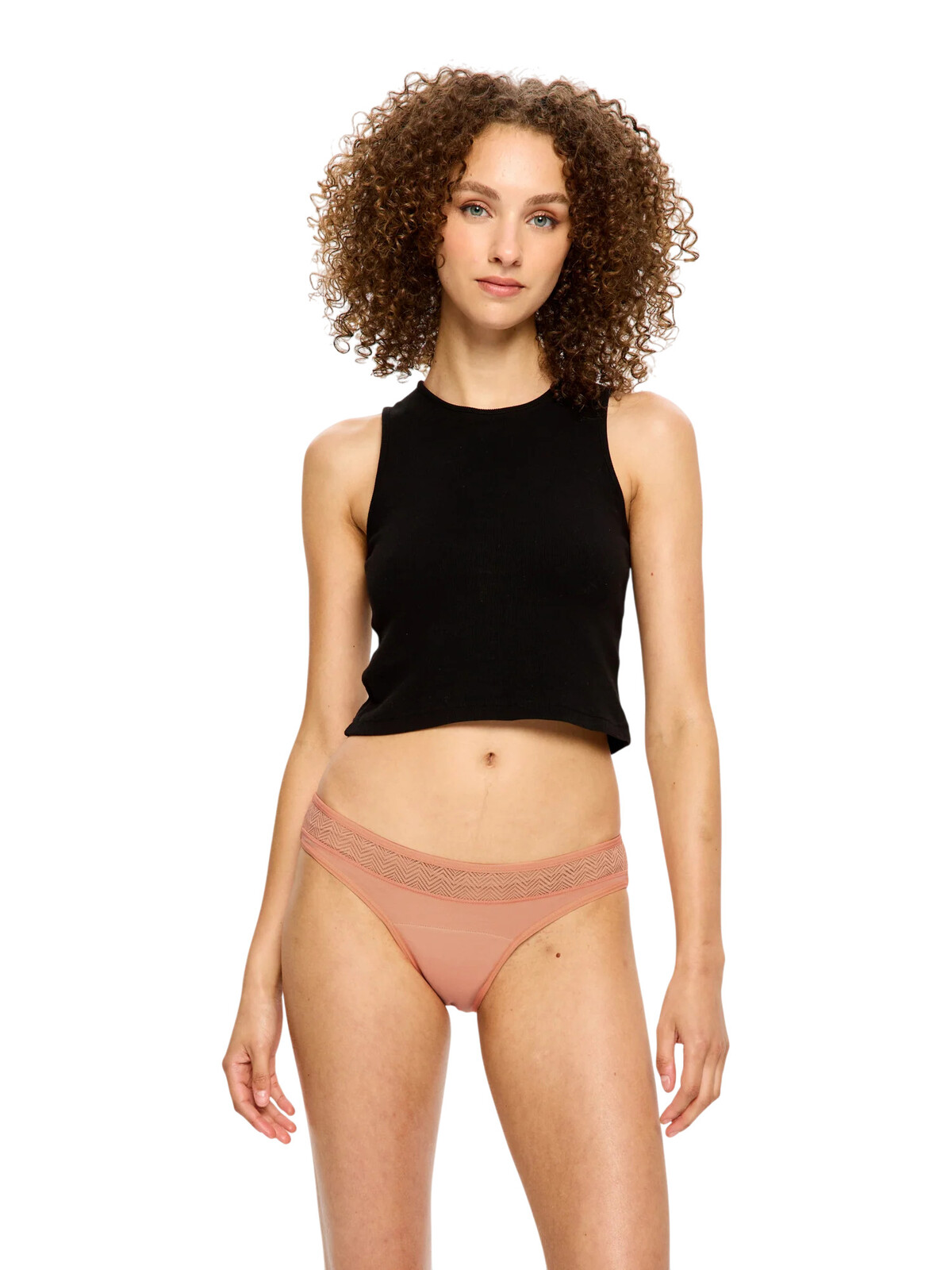 Menstruační kalhotky Modibodi Sensual Bikini Moderate Cameo Peach (MKMSBMCP) M