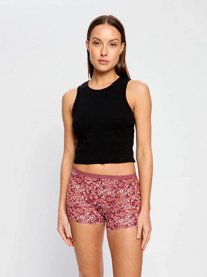 Menstruační kalhotky Modibodi Classic Boyshort Moderate Provence Pink (MKMCBMPP) S