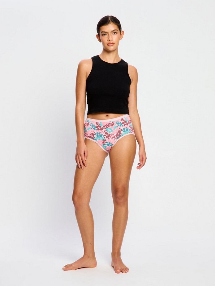 Menstruační kalhotky Modibodi Classic Full Brief Moderate Ivy Garden (MKMCFBMIG) XS