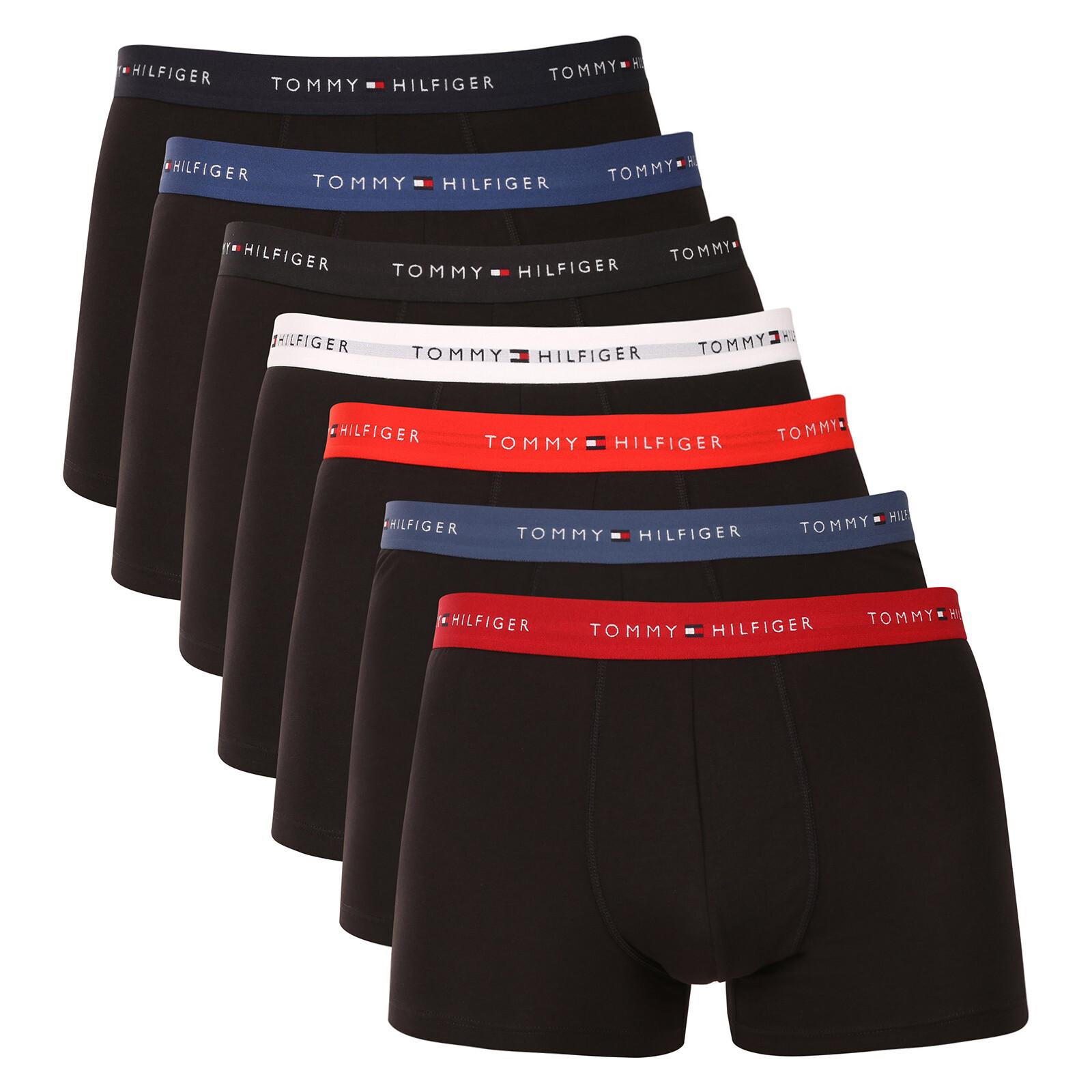 7PACK pánské boxerky Tommy Hilfiger černé (UM0UM03895 05N) L, trenky / trenýrky