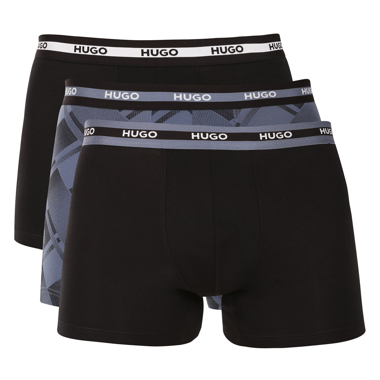 3PACK pánské boxerky HUGO vícebarevné (50545674 962) M, trenky / trenýrky