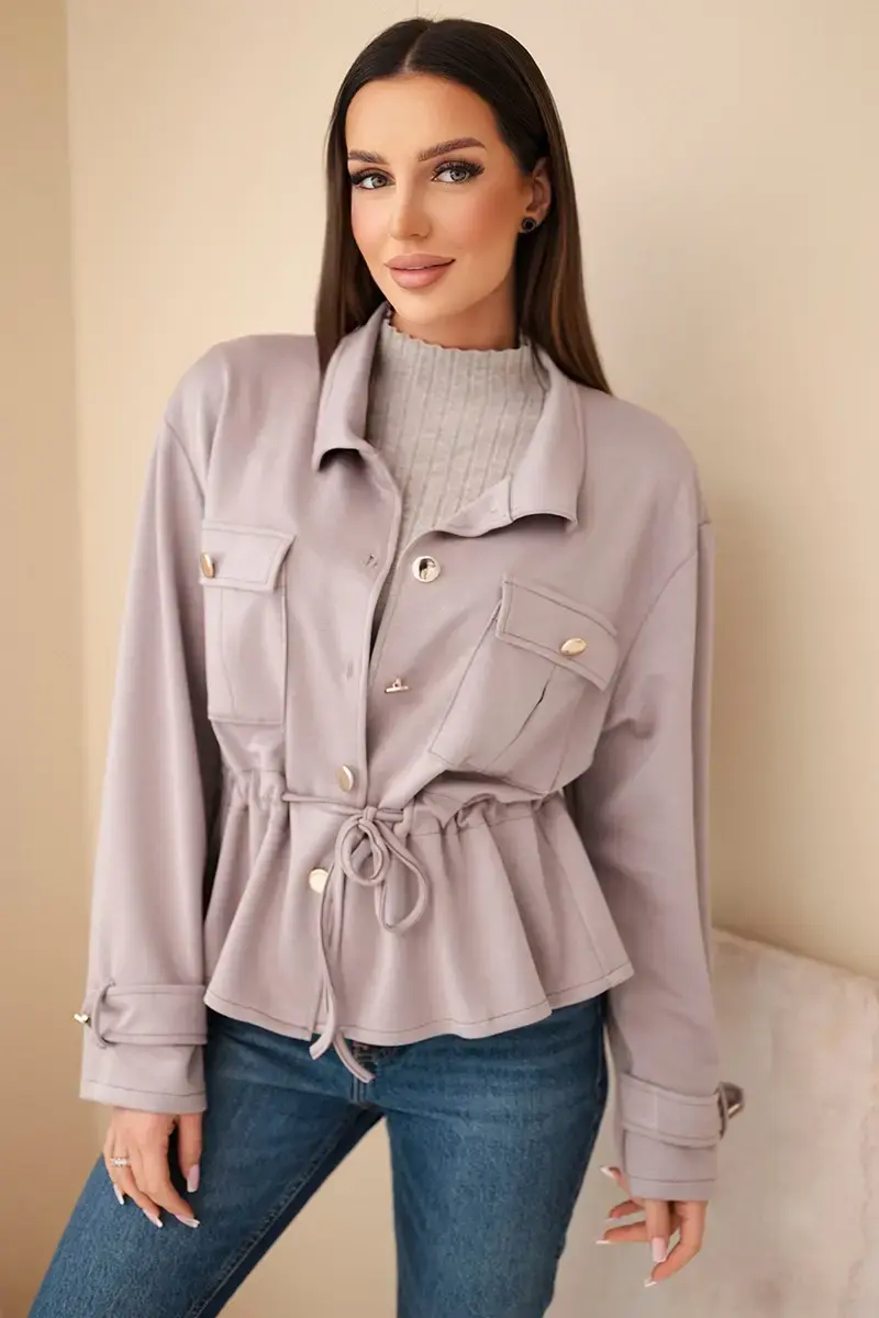 Kesi Włoski dámská mikina na zip s kapsami