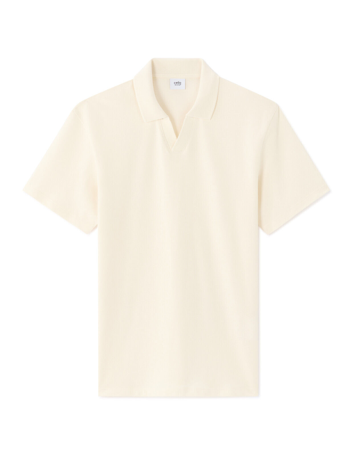 Krémové pánské polo triko Celio Nepiquy