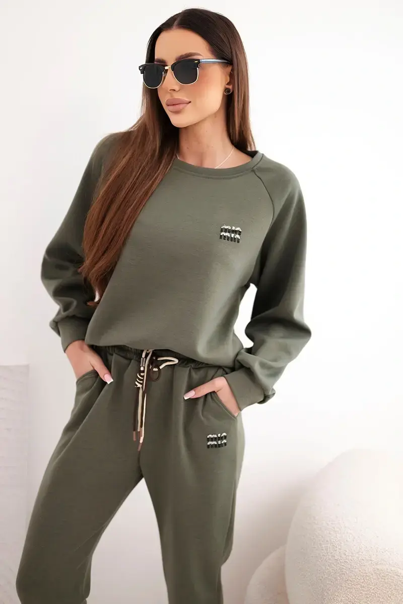 Dámská souprava Kesi z viskózy, khaki