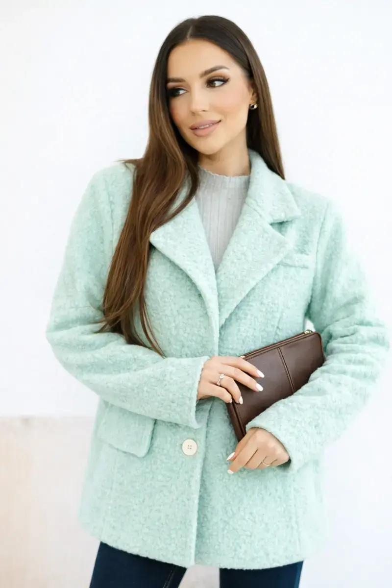 Kesi dámská bunda z měkké vlny s límcem