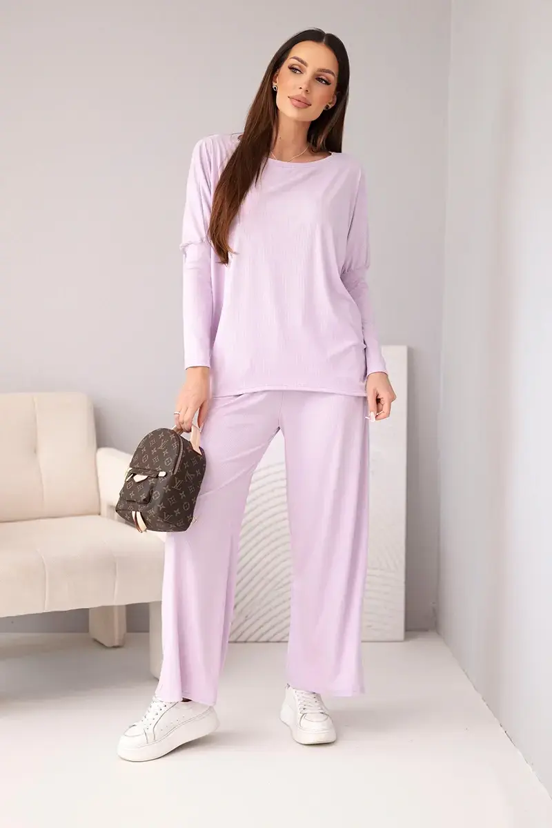 Kesi Włoski dámský viskózový set světle fialový