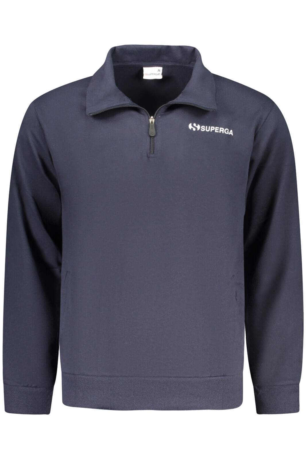 Pánská modrá mikina na zip SUPERGA