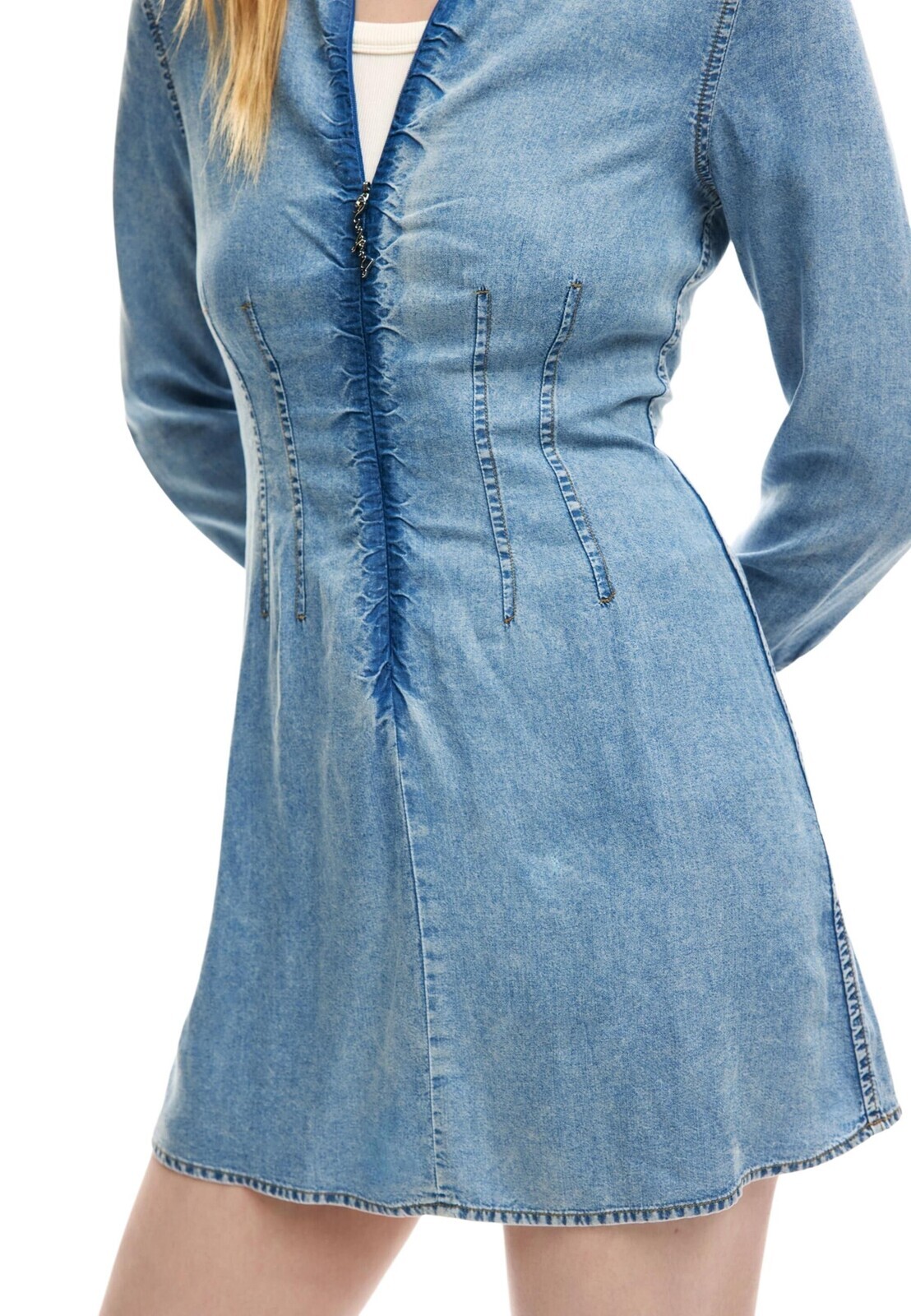 Desigual džínové košilové šaty