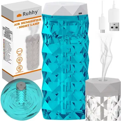 Zvlhčovač vzduchu a noční lampa 2v1