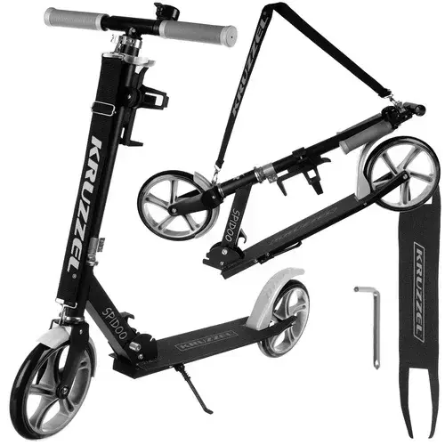 Skládací koloběžka Spidoo pro děti - černá