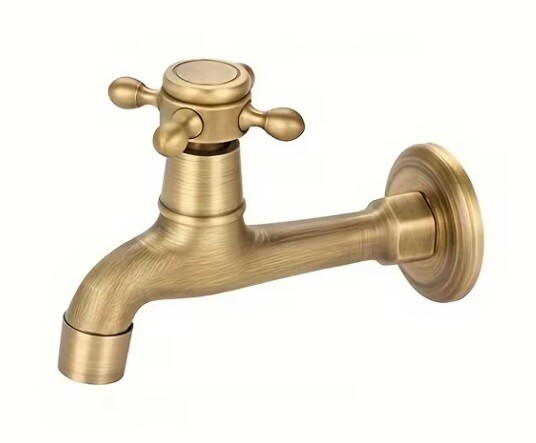 Eco produkty Mosazný nástěnný výtokový ventil 1/2