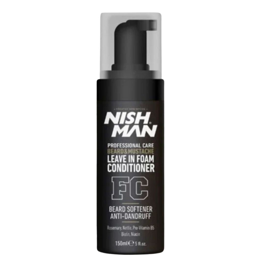 Nishman Beard&Moustache Leave In Foam Conditioner - bezoplachový kondicionér na bradu a vousy, 150 ml