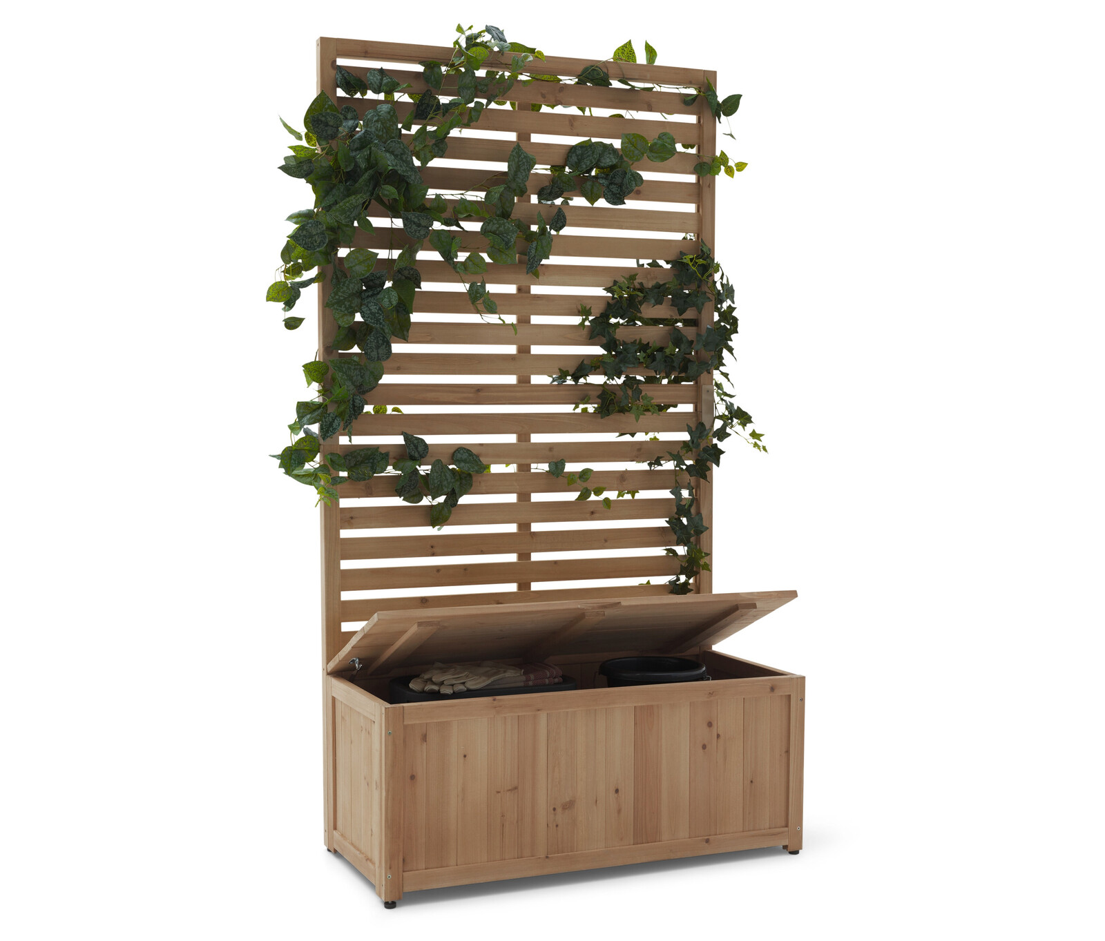 Tchibo - Modul zástěny s úložnou lavicí »Elin« 2 v 1 - barva: hnědá