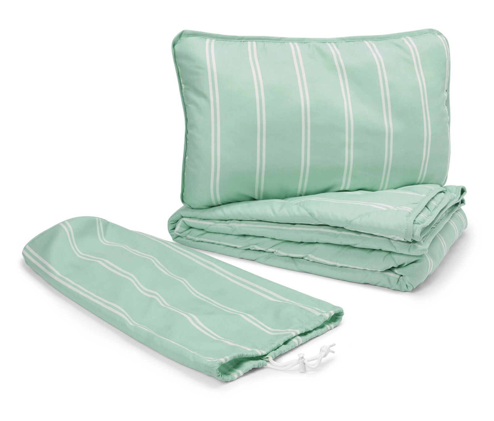 Tchibo - Cestovní sada lůžkovin - barva: zelená