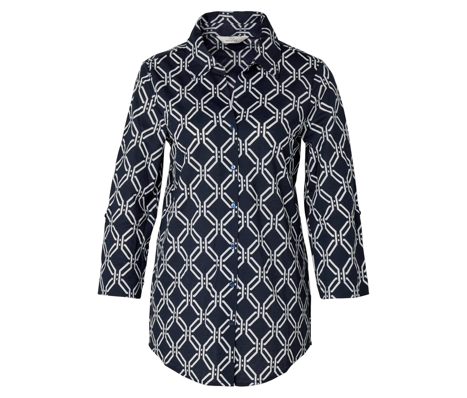 Tchibo - Halenka z žerzejového piké - pro ženy - vel. 50 - barva: modrá