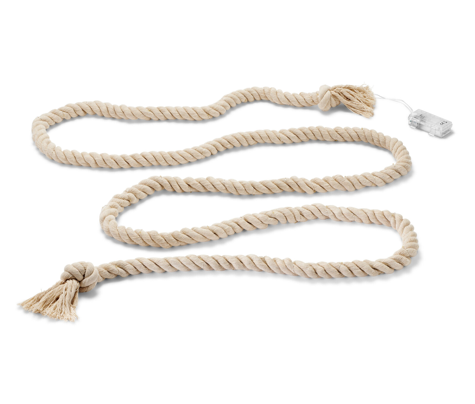 Tchibo - LED světelný řetěz »Lano« - barva: béžová