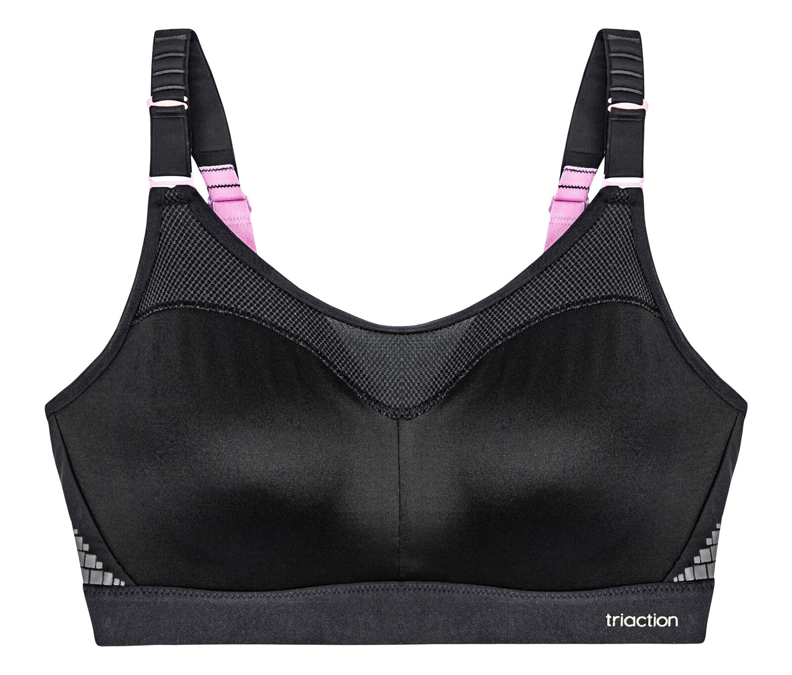 Zmenšující sportovní podprsenka Triumph Triaction Control Lite W01X - pro ženy - vel. 85D - barva: černá