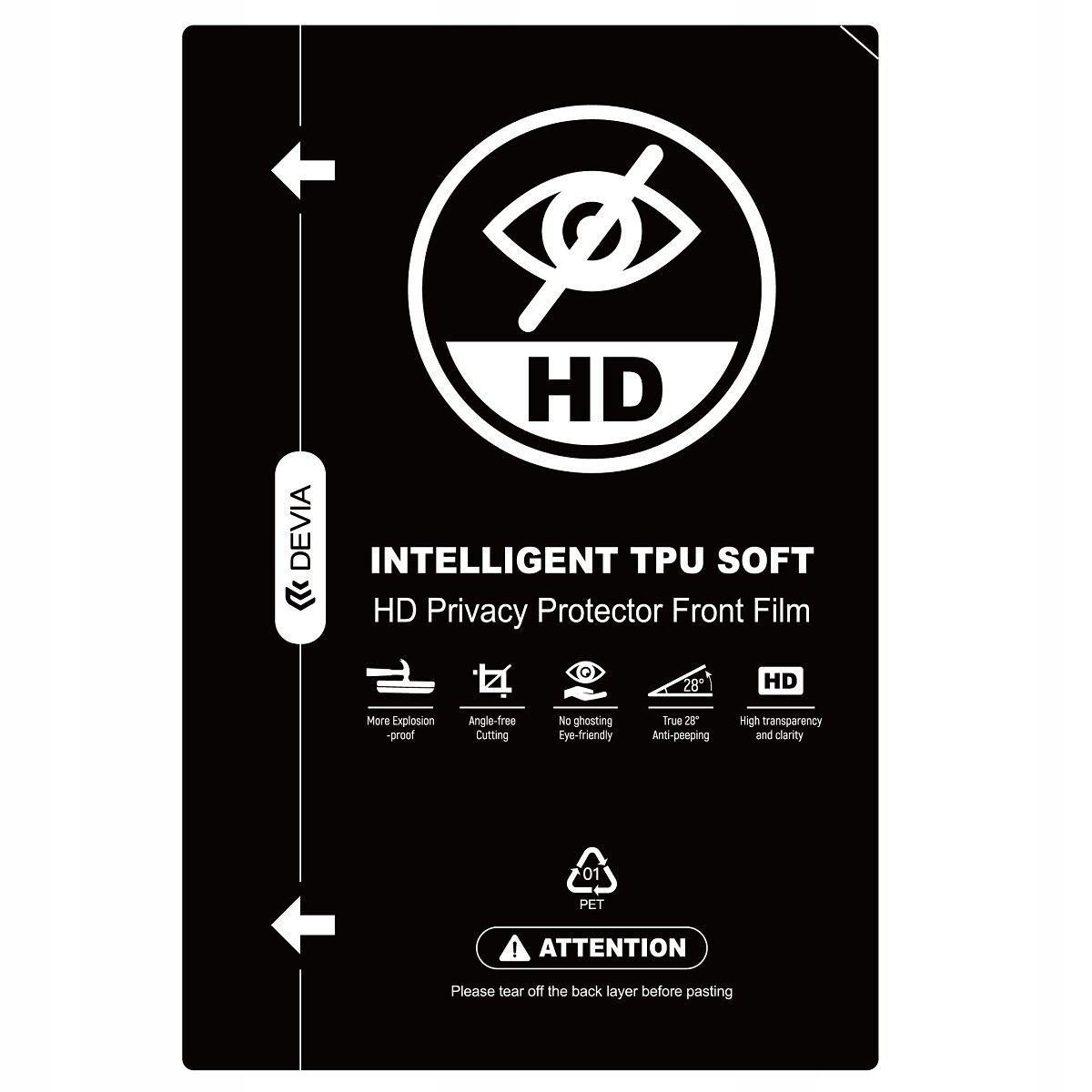 Devia Sada anticrash fólií Hd pro řezací stroj 10 Ks